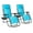Blue, variant on WDZS Patio Zero Gravity Chair Outdoor Folding Lounge Chair Recliners Adjustable Lawn Lounge Chair with Pillow for Poolside, Yard and Camping (Grey)