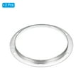 thumbnail image 3 of Uxcell 10" Metal Duct Connector Flange Straight Pipe Exhaust Flange Duct Mounting Plate 2 Pack, 3 of 5