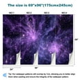 thumbnail image 3 of Peel and Stick Wallpaper Waterproof Constellation Star Clusters Galaxies Planets Astrology Abstract Dark Wall Mural Decor Self Adhesive and Removable 69in x 98in, 3 of 8