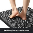 thumbnail image 3 of Anti Fatigue Kitchen Mat,Black Boho Kitchen Rugs Non Slip Sets of 2,Kitchen mats for Floor Cushioned,Morocco Geometric Memory Foam Cushioned Standing Mats for Sink,Laundry,Office, 3 of 6