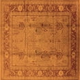 thumbnail image 1 of Ahgly Company Indoor Square Oriental Orange Industrial Area Rugs, 7' Square, 1 of 4