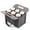 Grey-6 Cup(A), variant on Evjurcn 6 Cup Drink Carrier with Handle, Portable Reusable Coffee Cup Drink Caddy with Detachable Compartment, for Car and Delivery, Dark Gray
