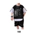 thumbnail image 4 of Jumpingount 2 uds. Ropa deportiva con letras para niños, Jersey holgado, pantalones cortos, ropa estampada, conjuntos de ropa informal, ropa de conjuntos de ropa Negro ciento sesenta, 4 of 6