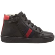 Gucci Kids New Ace High Top Sneaker (Toddler) Black