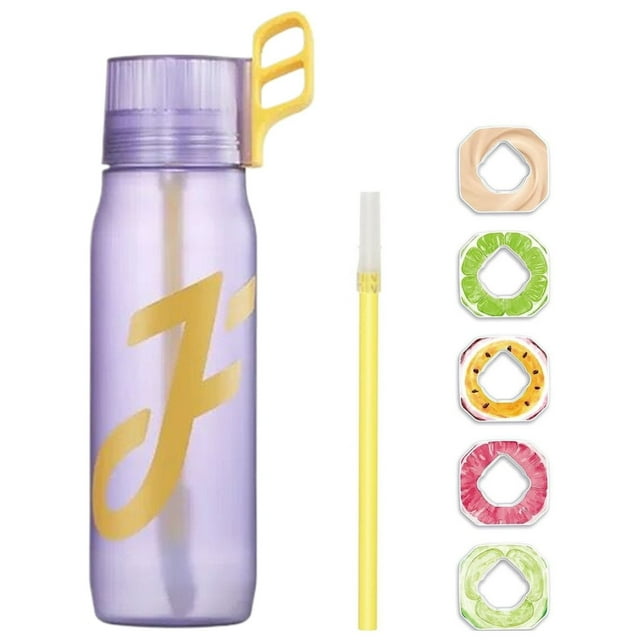 Bouteille d'Eau à Air 650 ml avec 5 Anneaux de Parfum de Fruits
