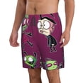 thumbnail image 2 of Invader Zim Dib Gir Men's Beach Shorts Swim Trunks Casual Quick Dry Board Shorts Swimwear with Mesh Lined and Pockets, 2 of 8