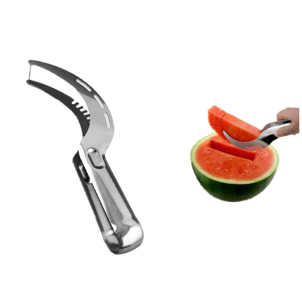 Watermelon Slicer Cutter Tongs Corer Fruit Melon Stainless Steel Tools NEW Water 