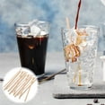 thumbnail image 4 of 500 Pcs Wood Coffee Stir Sticks Disposable Wooden Beverage Stirring Swizzle Sticks for Coffee Cocktails Milk Tea Cream, 4 of 8