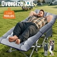 thumbnail image 3 of MOPHOTO XXL 78" Camping Cot for Adults, Portable Folding Bed Rollaway Guest Bed with Mattress & Carry Bag, Double Layer Oxford Strong Sleeping Cots, Heavy Duty Cot Support 900 bls, 3 of 13