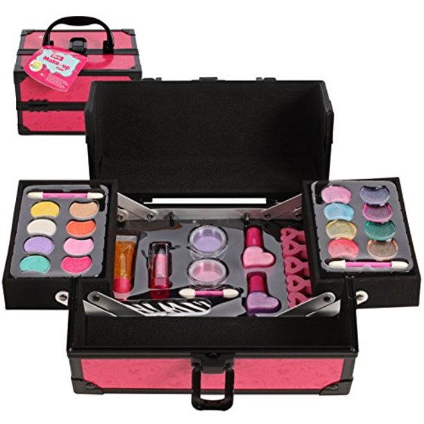 iq toys girls makeup set, with two tiered long lasting case Walmart