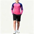 thumbnail image 2 of Soccer Goalie Jersey and Knee Padded Shorts Set for Boys,Long Sleeve Goalie Uniform Kit for Kids and Youth Hot Pink, 2 of 6
