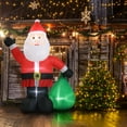 thumbnail image 3 of Tcbosik 6ft Christmas Inflatable Santa Claus with Gift Bag, Blow-up Xmas Holiday Decoration with Built-in LED Lights for Indoor & Outdoor, Holiday Party Home Decor, Red, 3 of 10
