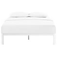 thumbnail image 4 of Modway Corinne Modern Sturdy Powder Coated Steel Queen Bed Frame in White, 4 of 8