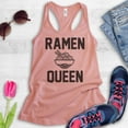 thumbnail image 2 of Ramen Queen Tank Top, Ladies Racerback Tank Top, Ramen Tank, Desert Pink, Medium, 2 of 3