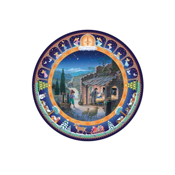 Alexander Taron 18" Korsch Advent Calendar Nativity Scene Christmas Wall Decoration