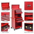 thumbnail image 6 of 6-Drawers Rolling Tool Chest Cabinet High Capacity Tool Storage Cabinet with Wheels and Locking System, Removable Toolbox Organizer with Sliding Drawers(6 Drawers - Red), 6 of 9