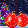 thumbnail image 1 of Bola de Navidad 60cm Inflable PVC Resplandor Inflable (Estilo AA), 1 of 7
