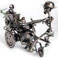 thumbnail image 2 of Collectible Art Sculpture Handmade Metal Motorcycle Tractor Model Creative Office Desktop Accessories Decor The Motorcy, 2 of 5