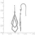 thumbnail image 2 of 925 Sterling Silver Diamond Drop Dangle Earrings, 2 of 6