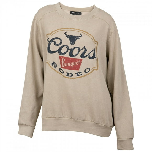 Coors Banquet Rodeo Long Horns Cream Colorway Women's Sweatshirt-XLarge