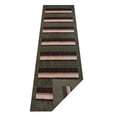thumbnail image 4 of Rugsotic Carpets Hand Knotted Wool Area Rug 3'x10' Green Brown Contemporary Runner Indoor Rug for Living Room, Bedroom Antimicrobial L00904, 4 of 5