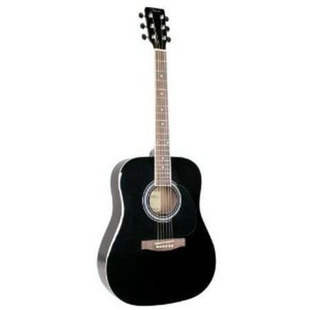 Johnson JG-620-B 620 Player Series Acoustic Electric Guitar, Black