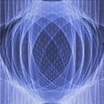 thumbnail image 1 of Ahgly Tapis d'Intérieur Lavable en Machine Carré Transitionnel Bleu Ciel, 7 Pieds Carré, 1 of 7