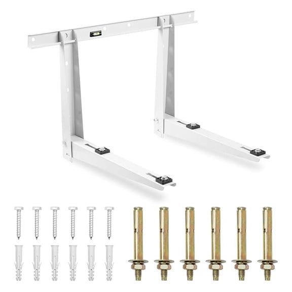 Outdoor Wall Mounting Bracket for Ductless 6000-36000 BTU Mini Split, Compressor and Heat Pump System, Easy to Install Universal Heavy Duty Mini Split Bracket, Supports up to 485 LBS