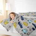 thumbnail image 4 of Homewish Cute Cartoon Car Full Size Comforter Sets,Toy Car Bedding Comforter Set,Blue Yellow Gray Bedding Sets For Boys Kids,Ultra Soft Home Decor Reversible,3-Piece, 4 of 8