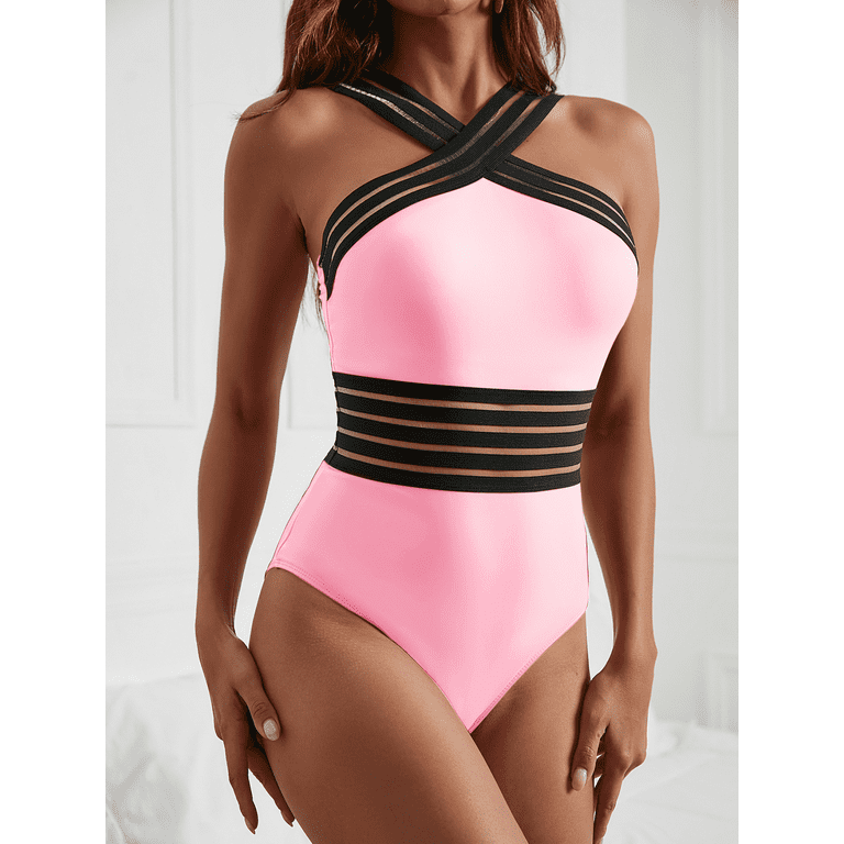 Walmart pink bathing suit shop