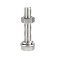 thumbnail image 4 of Uxcell M10 x 55mm 304 Stainless Steel Hex Head Screws Bolts, Nuts, Flat & Lock Washers Kits 4 Sets, 4 of 5