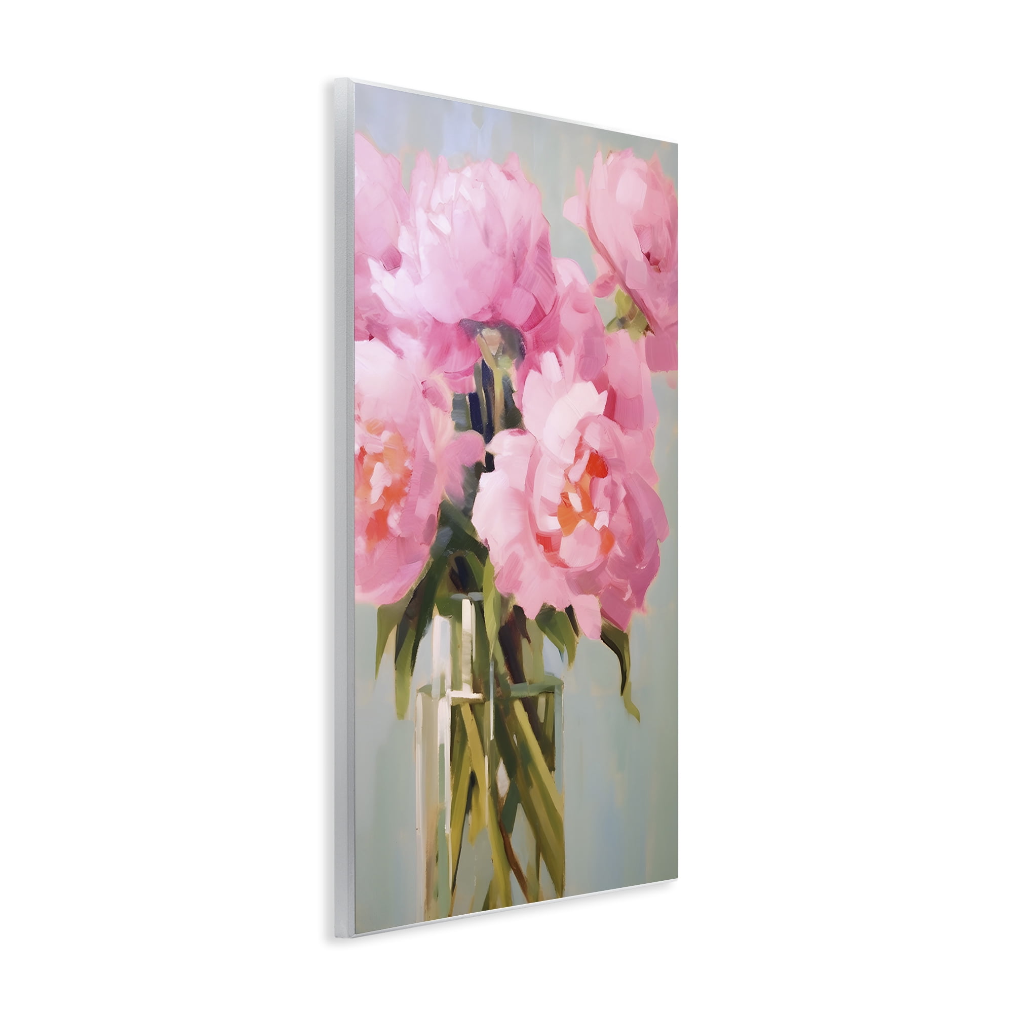 Stupell Industries Blush Pink Roses Botanical & Floral Painting Unframed Art Print Wall Art, 13 x 19
