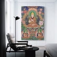 thumbnail image 3 of Pósteres tibetanos Thangka Tsongkhapa, pintura en lienzo, arte de pared, impresiones, pósteres, regalos, fotos, pinturas, carteles, decoración de habitaciones, decoración del hogar, 20 x 30 cm, 3 of 6