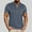 Gray, variant on YLSDY Mens Henley Shirts Color Block Trendy Collarless Tops Casual Stretch Summer Lightweigh Waffle Short Sleeve T-Shirt with Pocket Dark Blue XXXL
