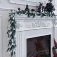 thumbnail image 7 of Neoyler Christmas Garland Indoor Mantle Decoration with Realistic Needles for Wall Door Room Holiday Arrangements and Festive Home Ambience 70.9in Green, 7 of 7