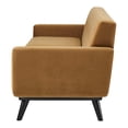 thumbnail image 4 of Sofa, Brown, Velvet, Modern Contemporary, Mid Century Living Hotel Lounge Cafe Lobby, 4 of 8