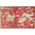 thumbnail image 1 of Ahgly Company Machine Washable Indoor Rectangle Traditional Red Area Rugs, 5' x 8', 1 of 7