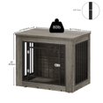 thumbnail image 4 of WedealFu Inc Moasis Dog Crate Furniture, End Table Small - Gray, 4 of 5