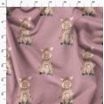 thumbnail image 3 of Soimoi Orange Poly Georgette Fabric Pig Animal Fabric Prints By Yard 52 Inch Wide, 3 of 5