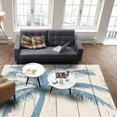 thumbnail image 4 of Area Rugs 2x3 Ft Summer Palm Tree Beach Tropical Retro Blue Beige Wood Grain Non-Slip Washable Rug Indoor Rug Floor Mats Non Shedding Carpet for Living Room Bedroom Dining Room Home Decor, 4 of 8