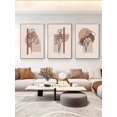 thumbnail image 1 of 3pcs Floral Pattern Unframed Painting, Abstract Wall Art Prints For Home Decor, 1 of 5