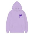 thumbnail image 4 of RTKFRFLM Girls Casual Graphic Hoodie Long Sleeve Hooded Pullover Pullover Top Purple 10-11 Years, 4 of 7