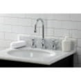 thumbnail image 3 of Kingston Brass KS2981ZX Millennium Widespread Bathroom Faucet with Brass Pop-Up, Polished Chrome, 3 of 5