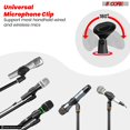 thumbnail image 6 of 5 Core Mic Stand  1 Piece Collapsible Height Adjustable Up to 6ft Metal Microphone Tripod Stand w Boom Arm Para Microfono for Singing Karaoke Speech Stage Recording - MS 080 BLK, 6 of 9