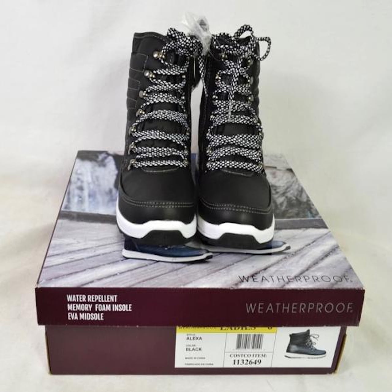 Weatherproof Ladies/' Alexa Memory Foam Winter Boots