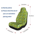 thumbnail image 2 of Goofa Kiwi Fruits Summer Printed Car Seat Covers, Automotive Seat Covers for Cars Trucks and SUVs, Quick Setup Universal Fit Elastic Seat Covers-1, 2 of 6