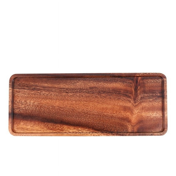 Walnut Wood Serving Tray Square Rectangle Tea Coffee Snacks Tray Breakfast Sushi xc5678