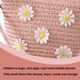 thumbnail image 3 of Bolso decorativo pequeño y fresco de estilo girasol para niñas, bolso tejido de paja, 3 of 5