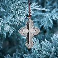 thumbnail image 3 of Wallace 2024 Sterling Silver Grand Baroque Cross Christmas Ornament 29th Edition, 3 of 5