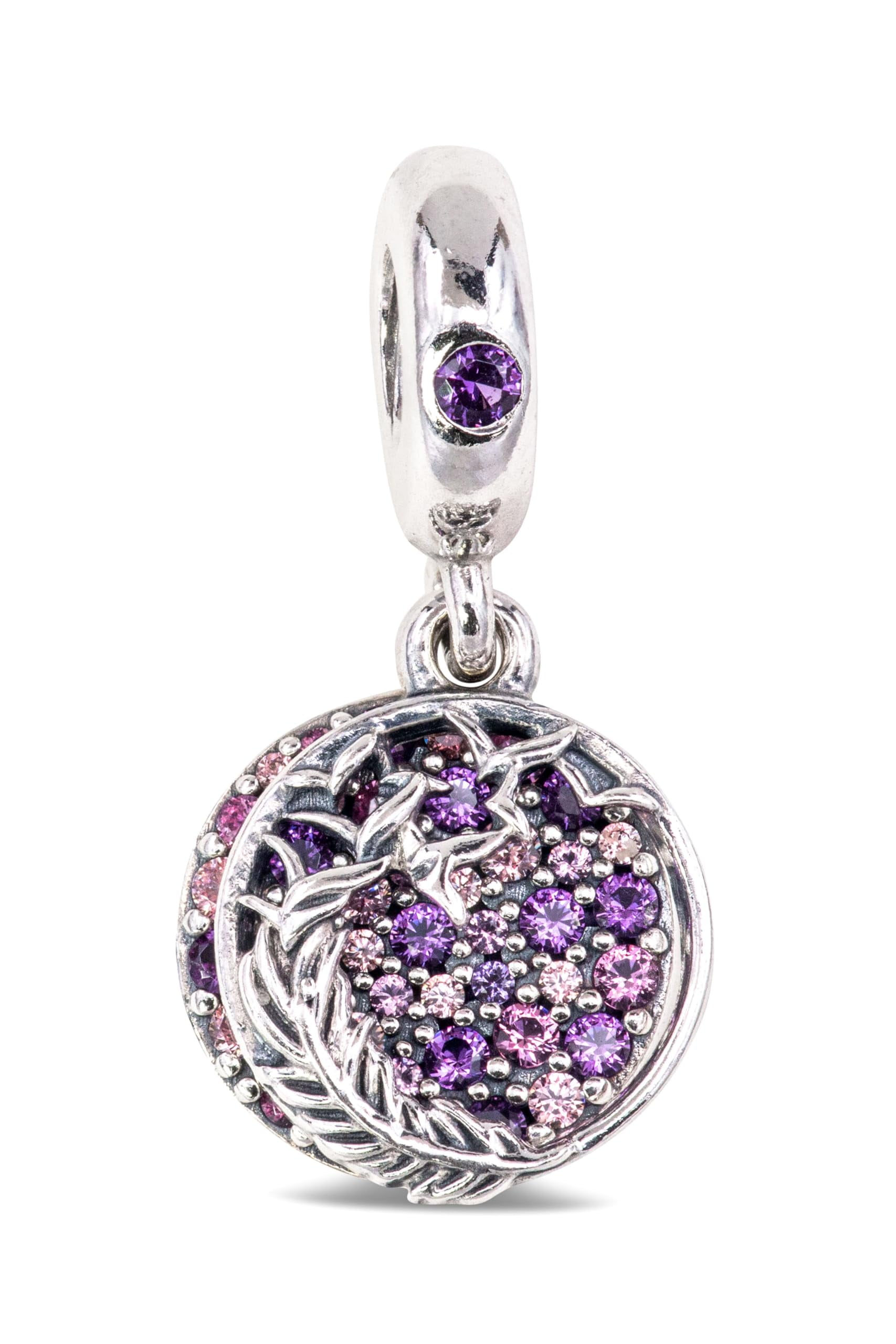Pandora Pave Feather Dangle Charm
